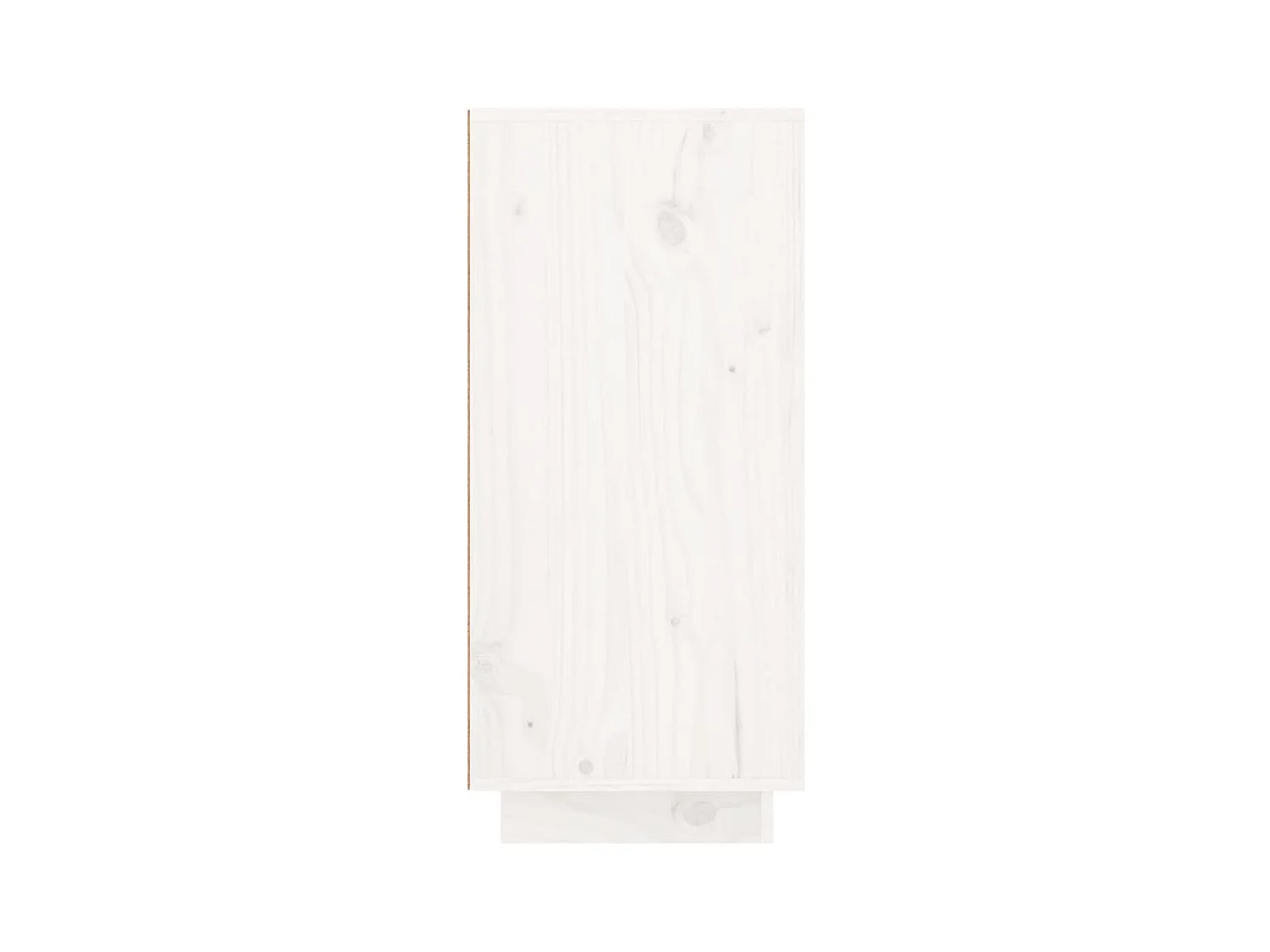 Buffet Blanc 111x34x75 cm Bois massif de pin