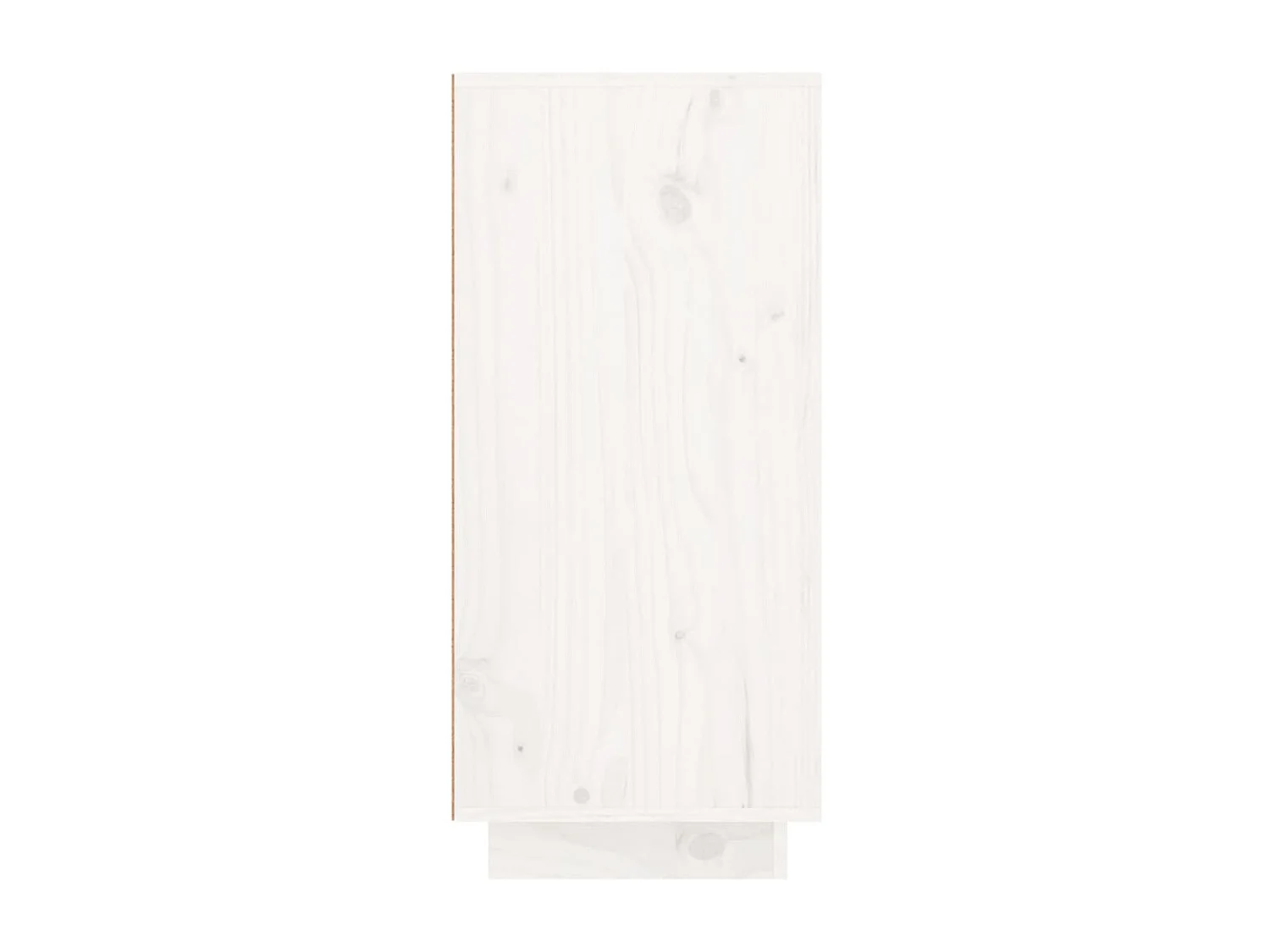 Buffet Blanc 111x34x75 cm Bois massif de pin