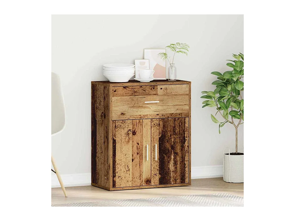 Buffet avec tiroir Vieux bois 60 x 31 x 70 cm Bois d'ingénierie