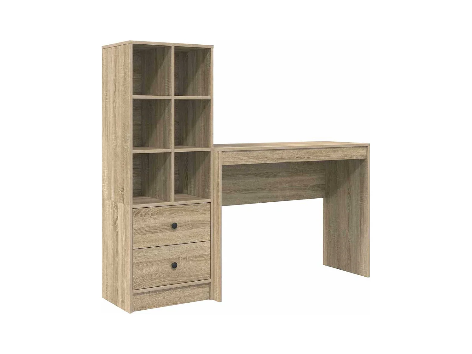 Sonoma eikenhouten bureau met opbergruimte