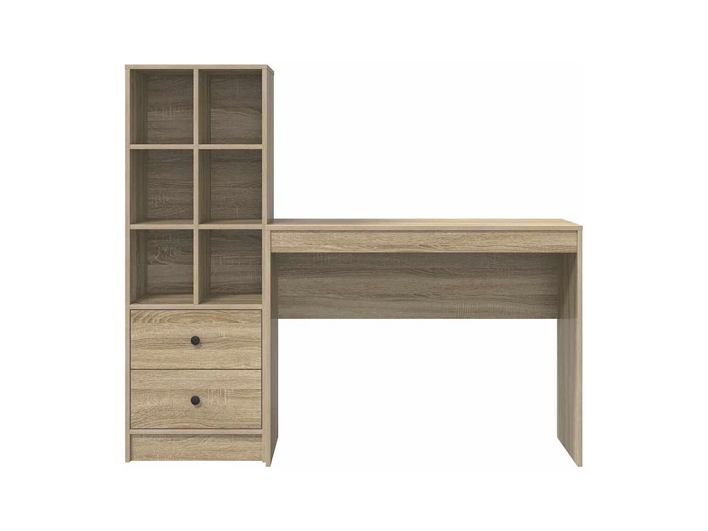 Sonoma eikenhouten bureau met opbergruimte