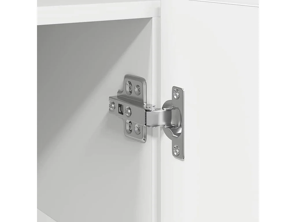 Buffet Blanc Blanc Bois d'ingénierie 116 x 30 x 75 cm Moderne