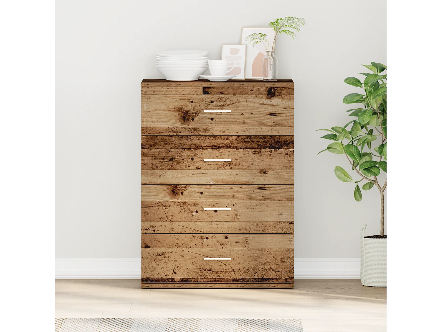 Buffet Bois ancien 60 x 39 x 80 cm Bois d'ingénierie