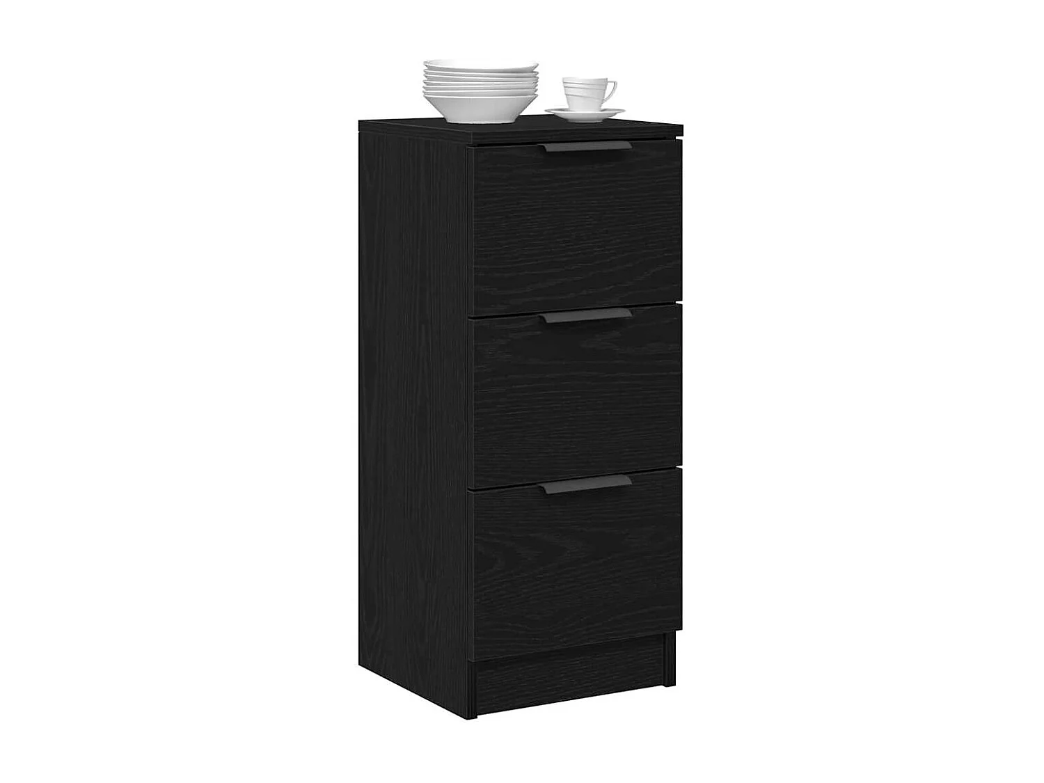 Buffets 2 pcs Chêne Noir 30x30x70 cm Bois d'ingénierie