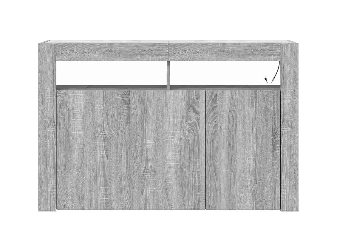 Credenza Sonoma Gray in legno ingegnerizzato 116 x 30 x 75 cm