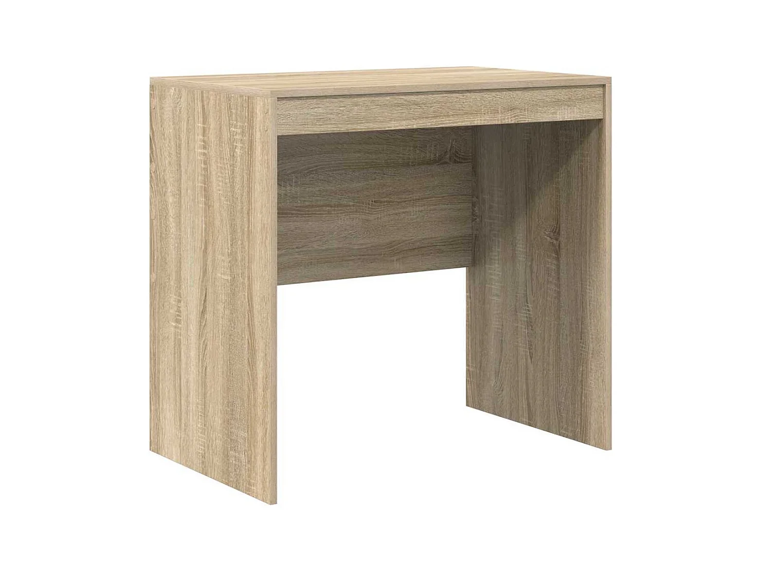 Bureau avec rangement en chêne Sonoma en bois d'ingénierie