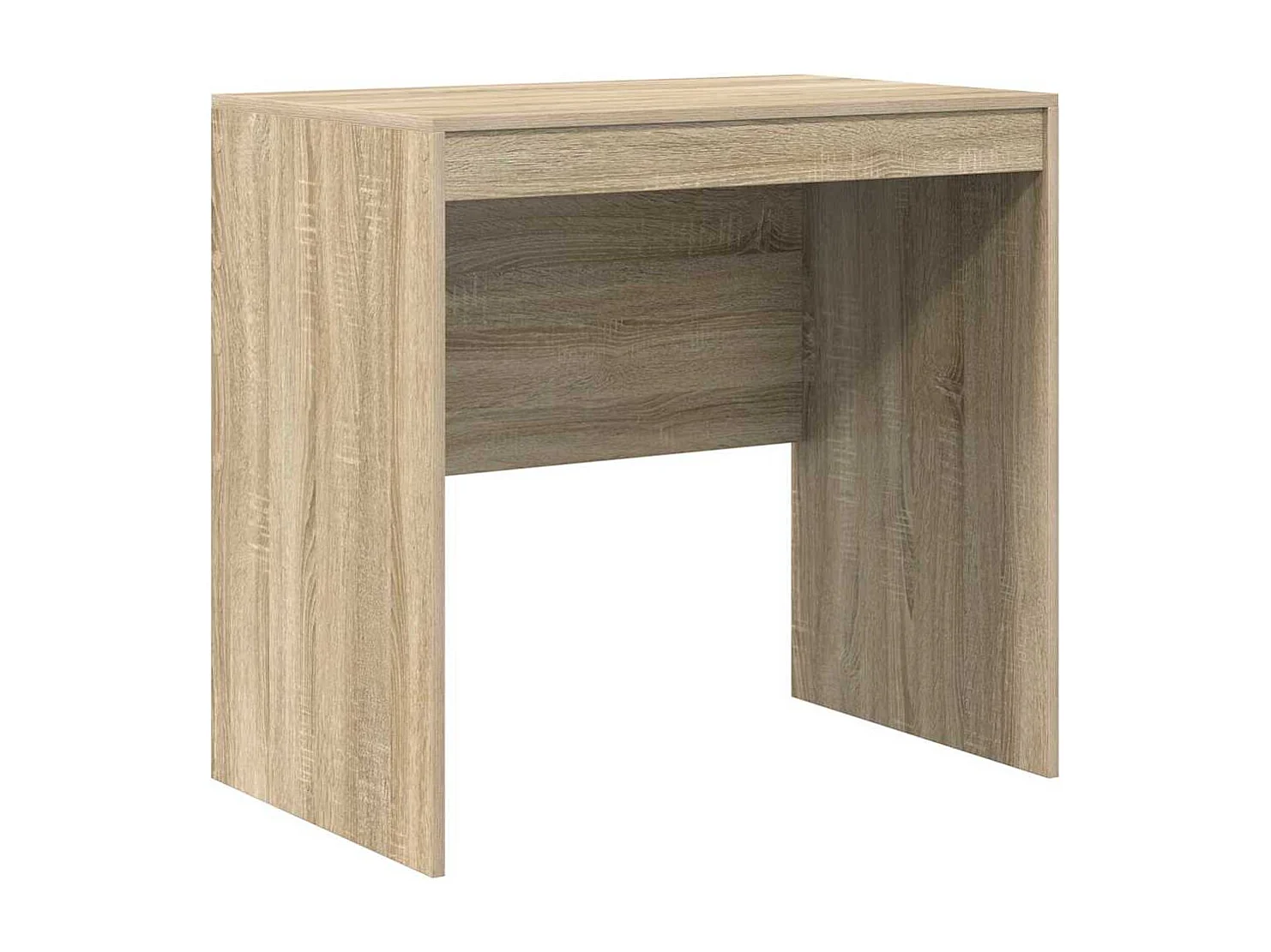 Bureau avec rangement en chêne Sonoma en bois d'ingénierie