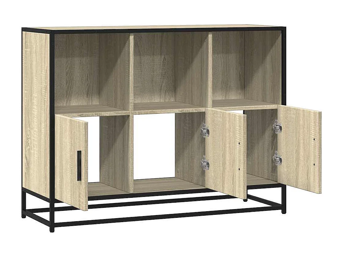 Buffet chêne sonoma 100x35x76 cm bois d'ingénierie