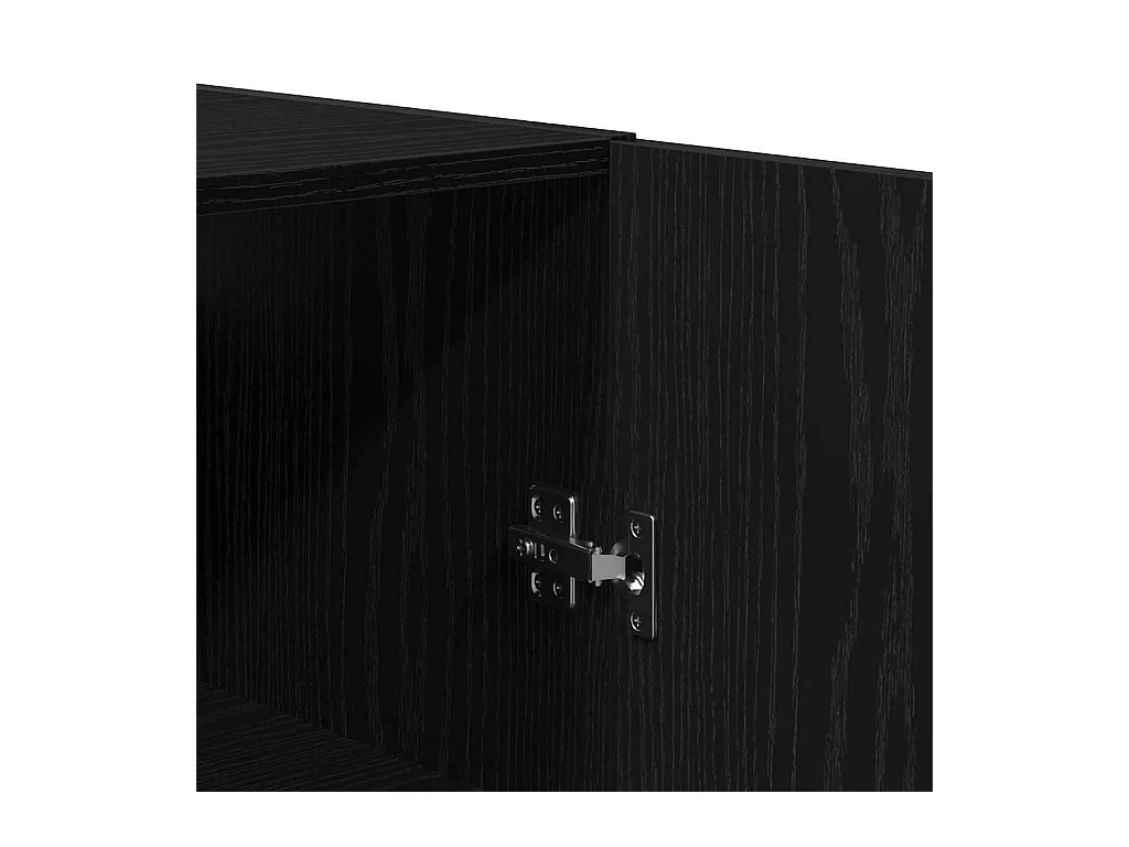 Pensile in rovere nero 69,5x34x90 cm Legno precomposto