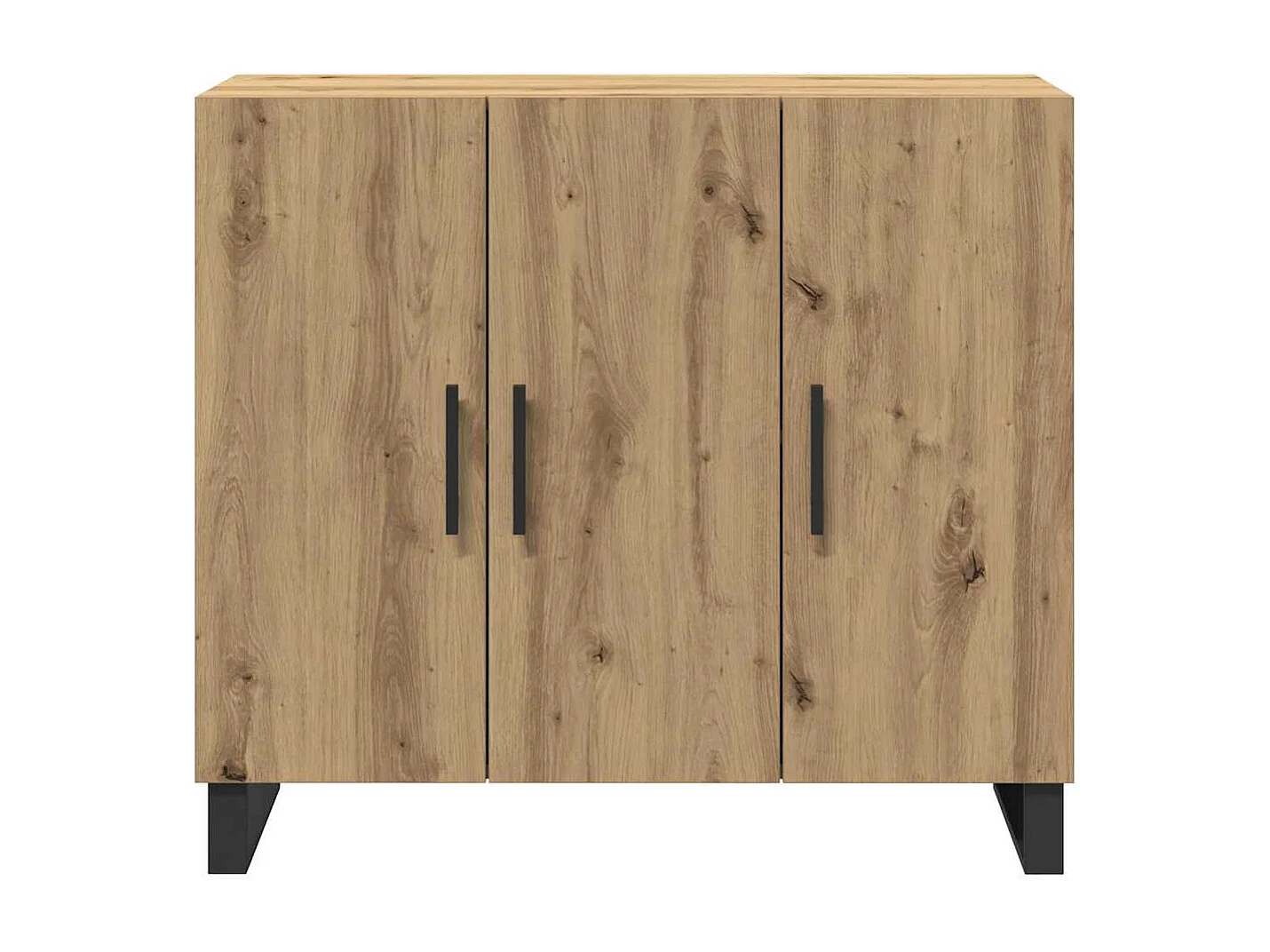 Buffet avec 3 Portes Chêne Artisan 90x34x80 cm Bois d'ingénierie