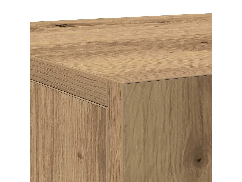 Buffet avec 3 Portes Chêne Artisan 90x34x80 cm Bois d'ingénierie