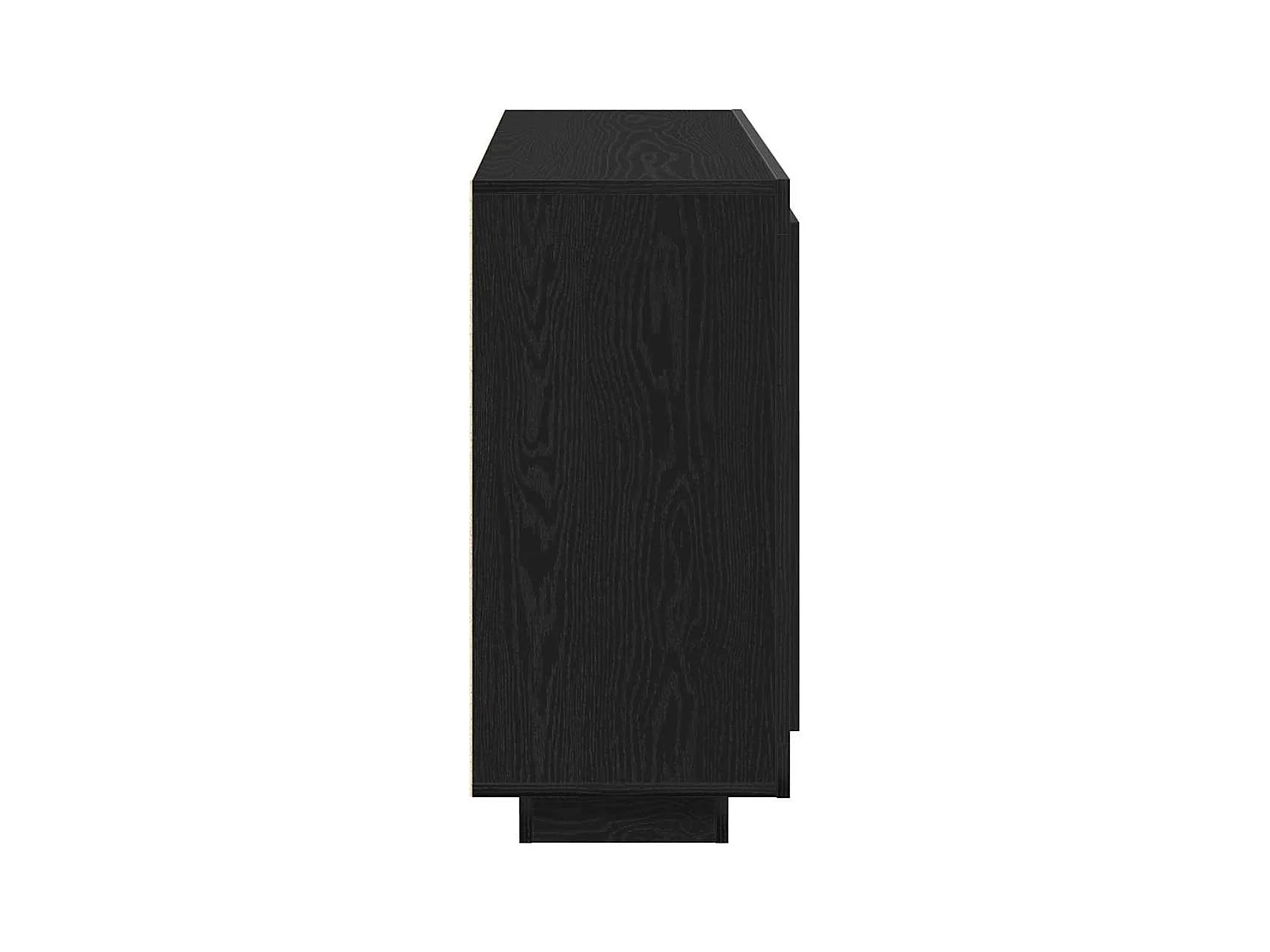 Buffet Chêne Noir 92x35x75 cm Bois Stratifié