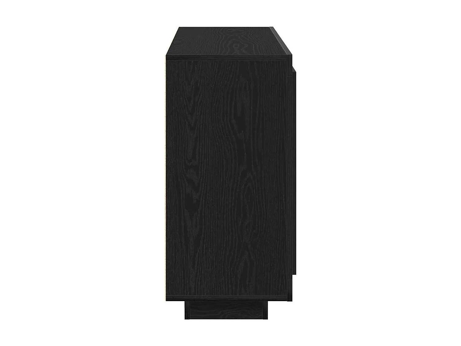 Buffet Chêne Noir 92x35x75 cm Bois Stratifié