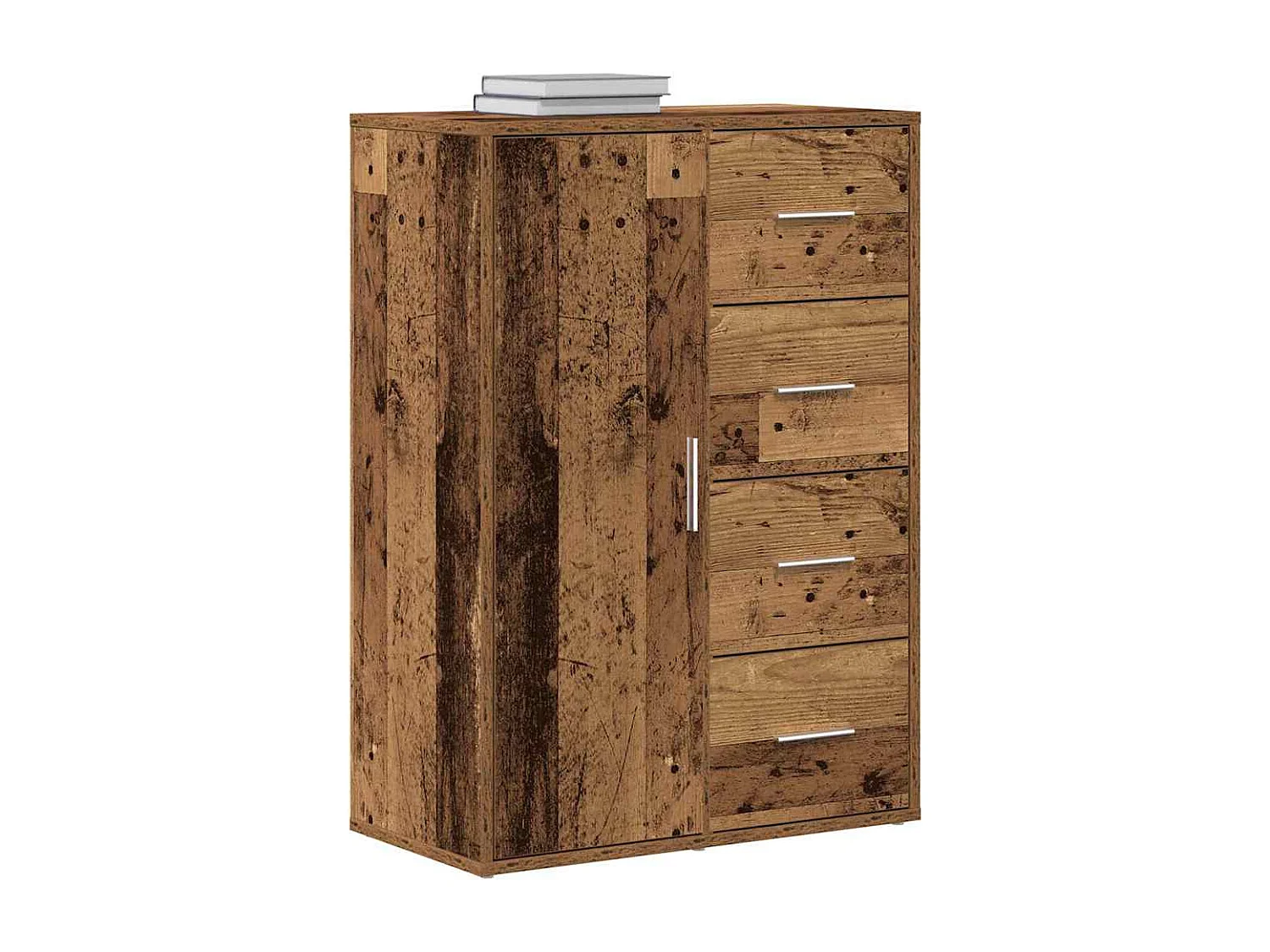 Antiek houten dressoir 60x31x84 cm in spaanplaat