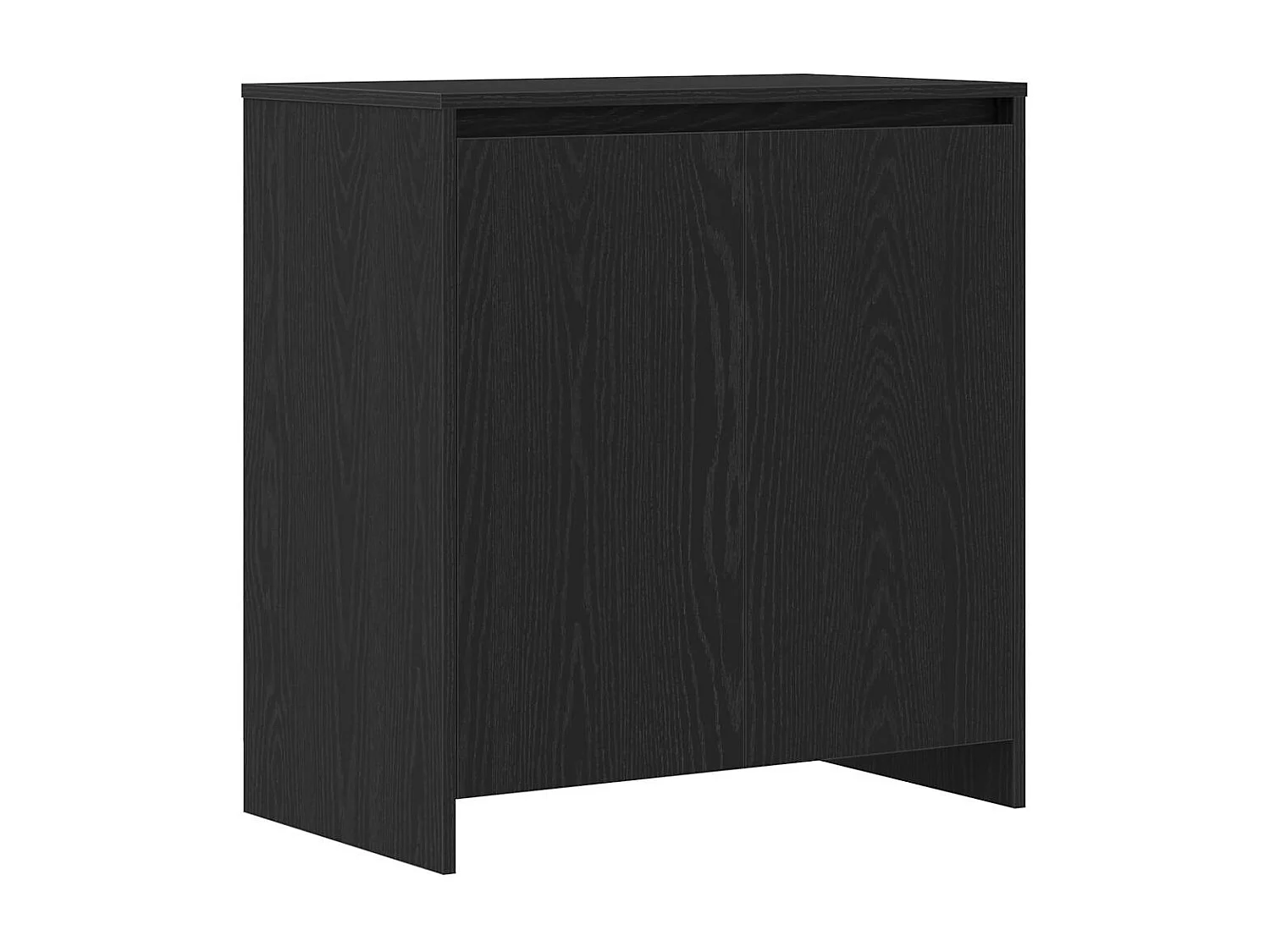 Buffets 3 pièces en bois d'ingénierie chêne noir de