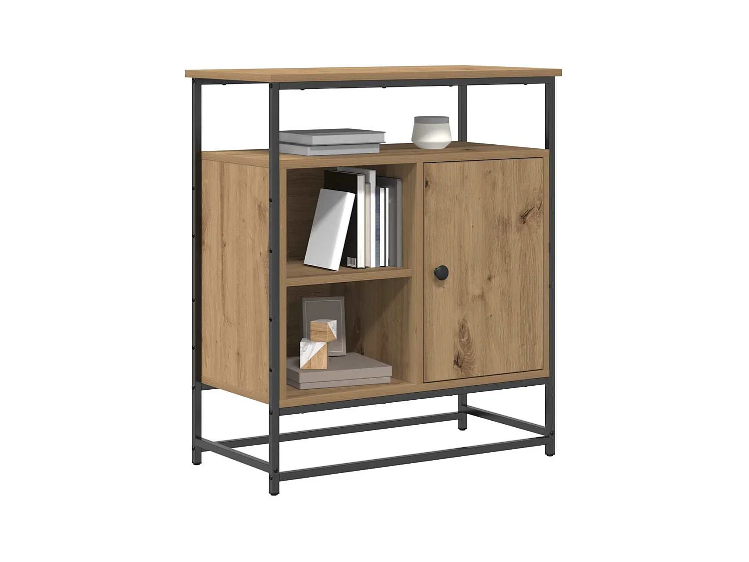 Buffet Artisan Chêne 69x35x80 cm Bois d'ingénierie et Acier