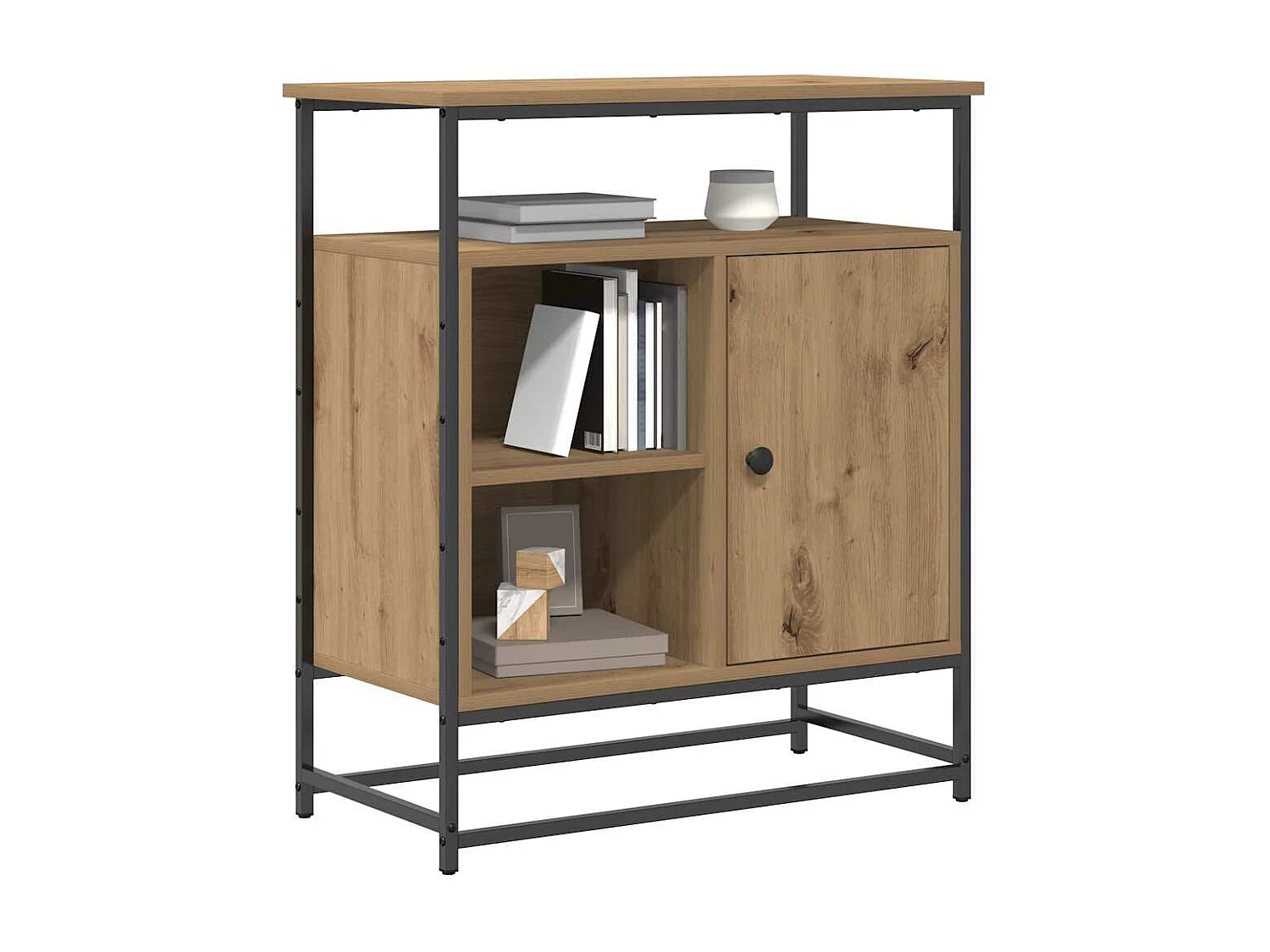 Buffet Artisan Chêne 69x35x80 cm Bois d'ingénierie et Acier