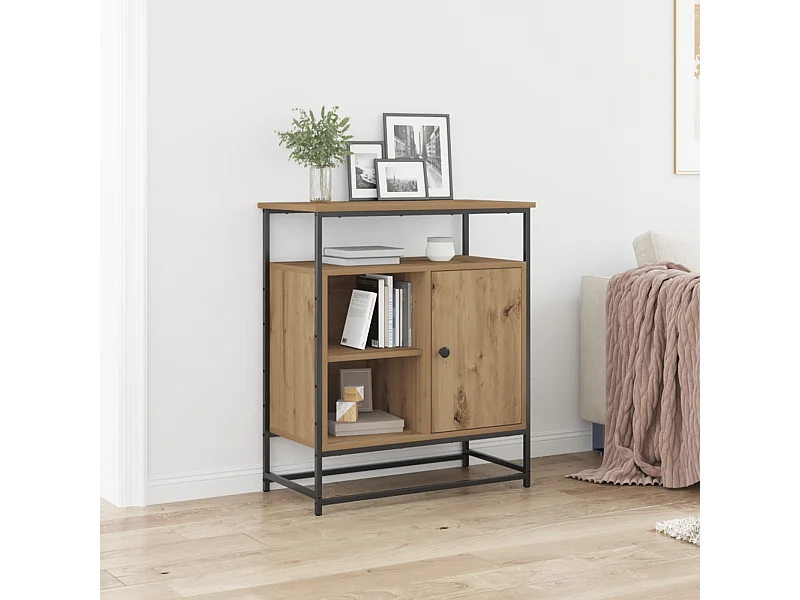 Buffet Artisan Chêne 69x35x80 cm Bois d'ingénierie et Acier