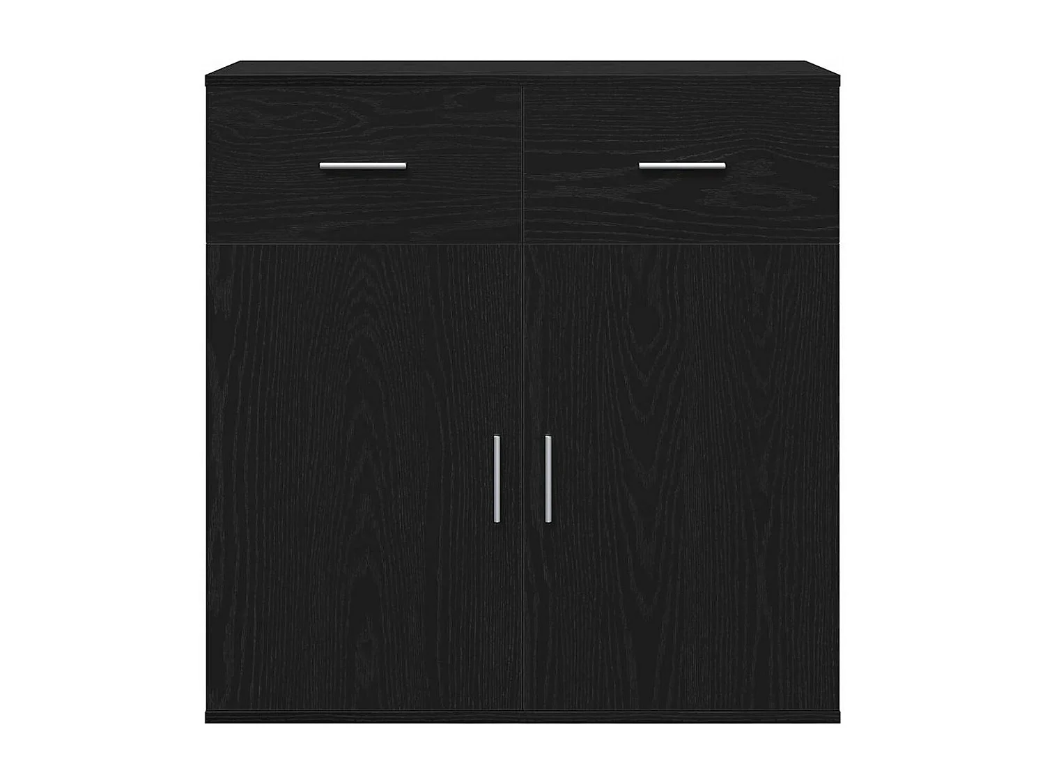 Buffet avec tiroir Chêne noir 79 x 38 x 80 cm Bois d'ingénierie