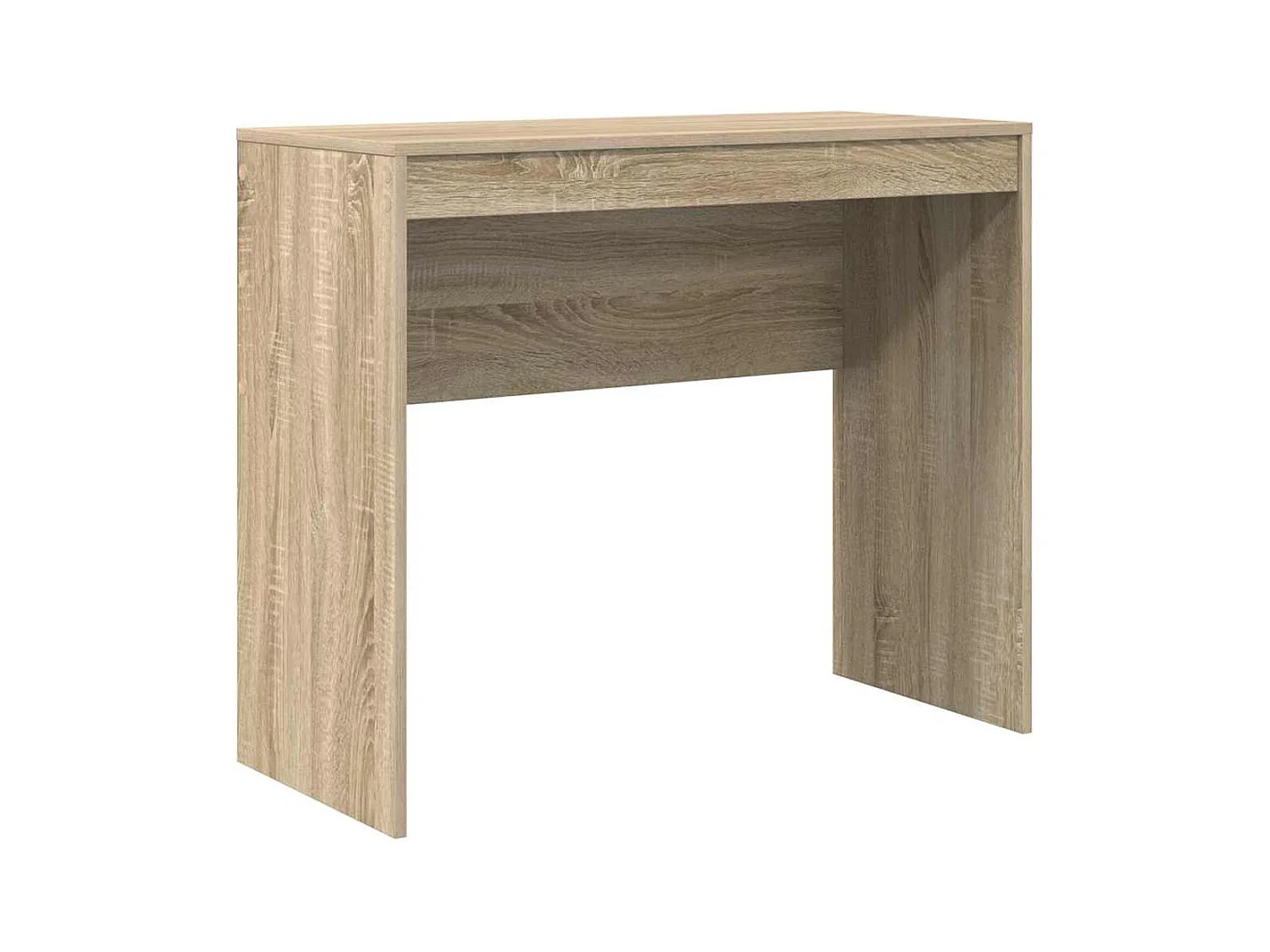 Bureau avec rangement en chêne Sonoma en bois d'ingénierie