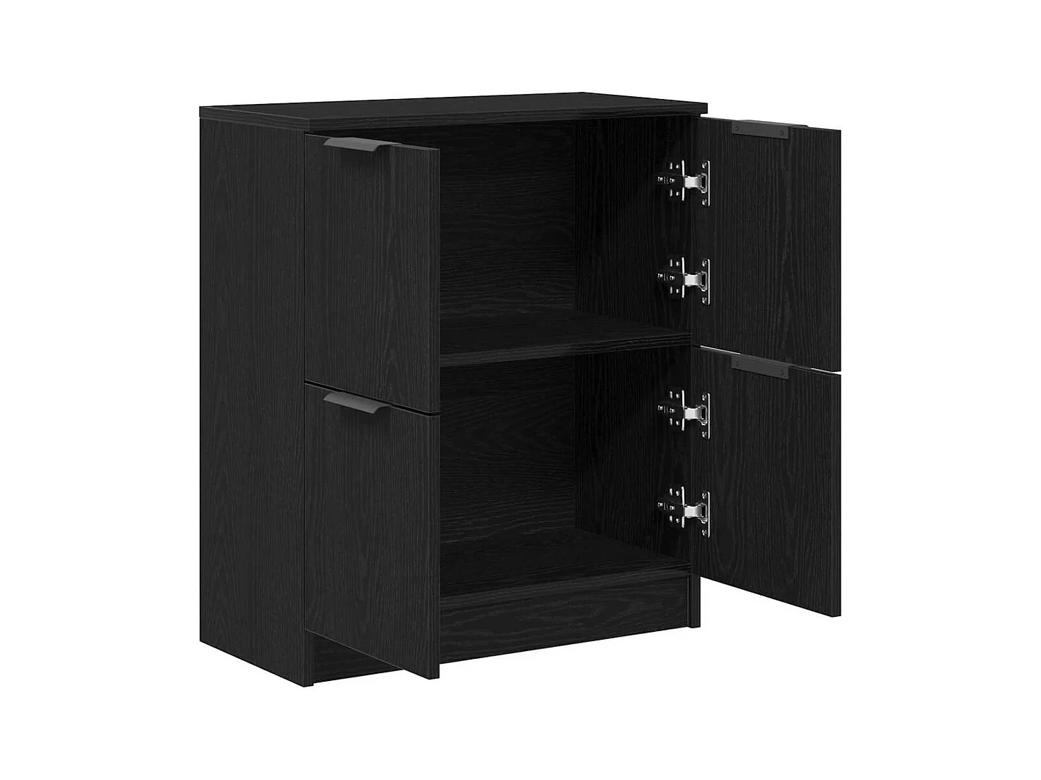 Buffet en chêne noir - 60 x 30 x 70 cm - Fabriqué en bois d'ingénierie