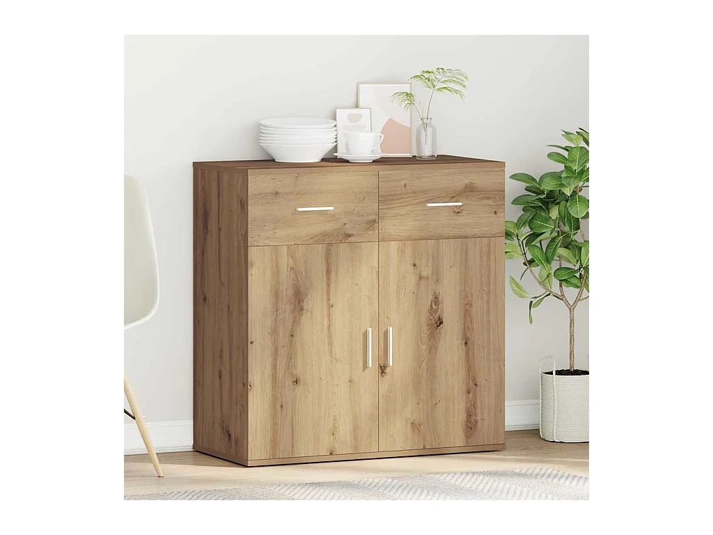 Buffet chêne artisanal 79 x 38 x 80 cm Bois d'ingénierie