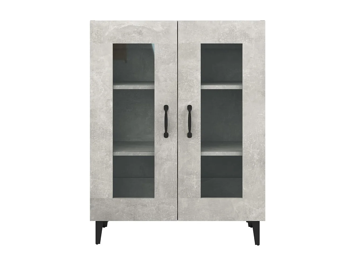 Buffet gris béton 69,5x34x90 cm bois d'ingénierie