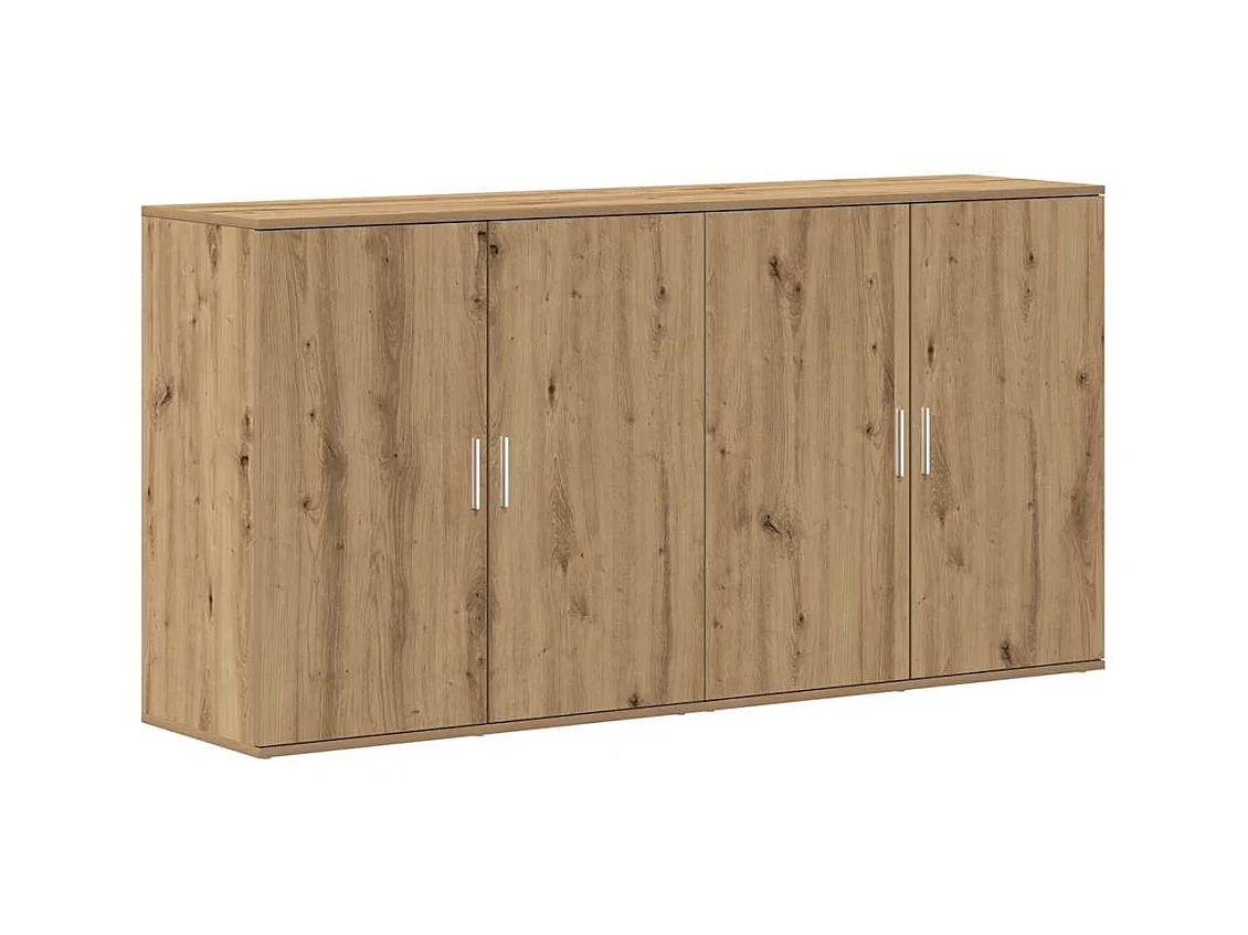 Credenze 2 pz Rovere Artisan 79x38x80 cm Legno ingegnerizzato