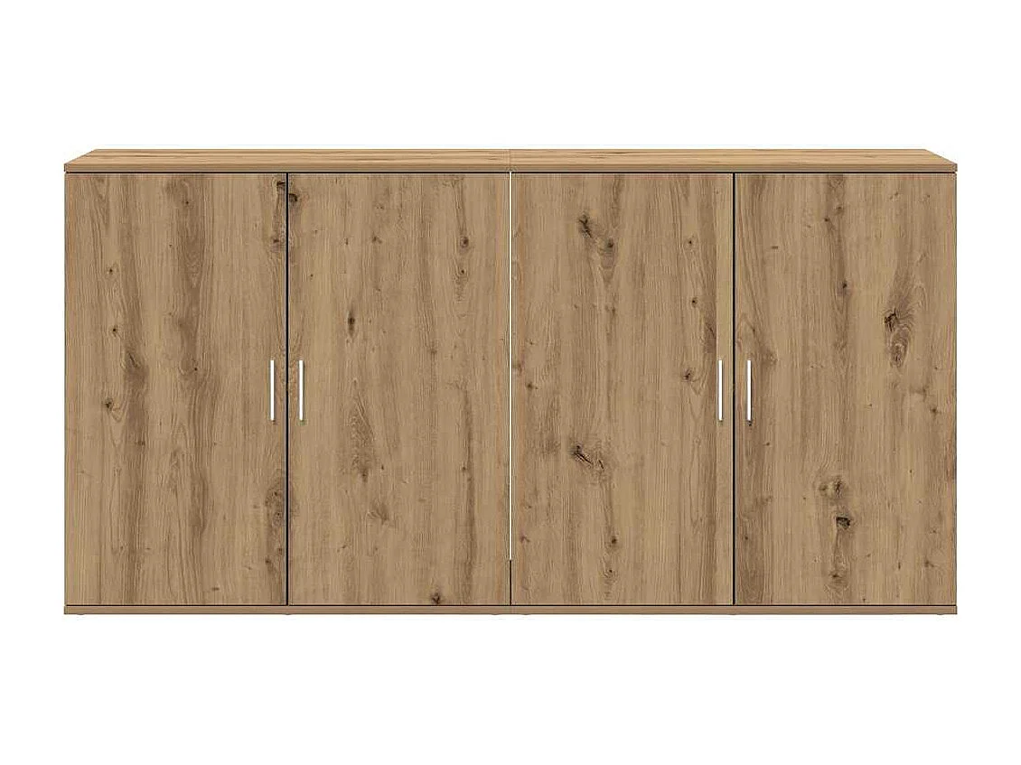 Credenze 2 pz Rovere Artisan 79x38x80 cm Legno ingegnerizzato