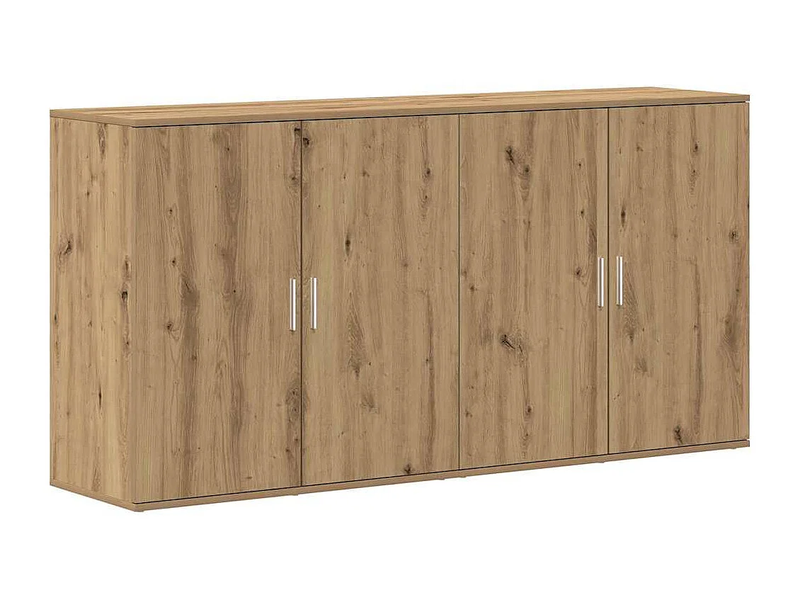 Buffets 2 pcs Chêne Artisan 79x38x80 cm Bois d'ingénierie