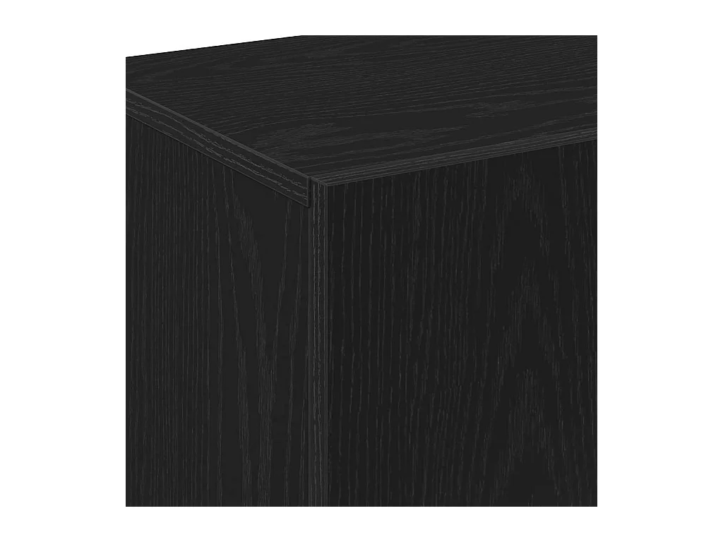 Highboard en Chêne Noir, 70x31x115 cm, Fabriqué en Bois d'ingénierie