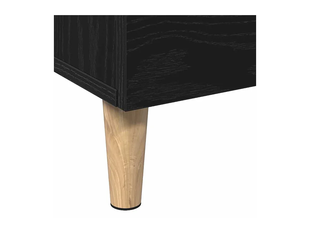Highboard en Chêne Noir, 70x31x115 cm, Fabriqué en Bois d'ingénierie
