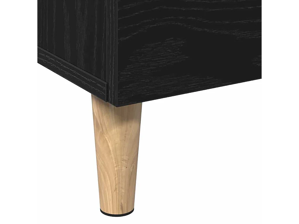 Aparador alto de roble negro, 70 x 31 x 115 cm, fabricado en madera de ingeniería