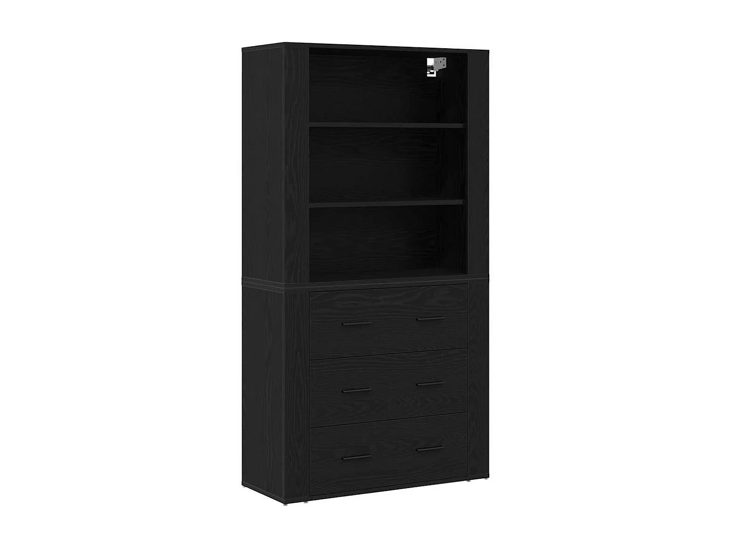 Highboard Chêne Noir Bois d'ingénierie