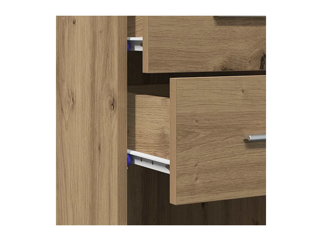 Credenza alta Artisan in rovere 30x42,5x185 cm in truciolare