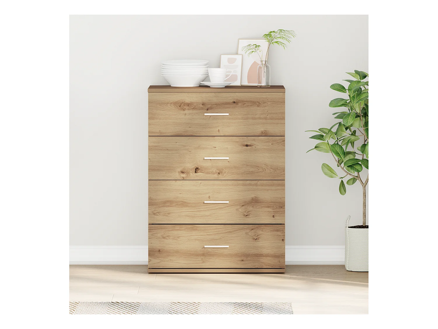 Buffet Chêne artisan 60 x 39 x 80 cm Bois d'ingénierie