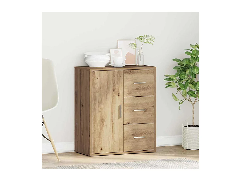 Buffet chêne artisanal 60 x 31 x 70 cm Bois d'ingénierie