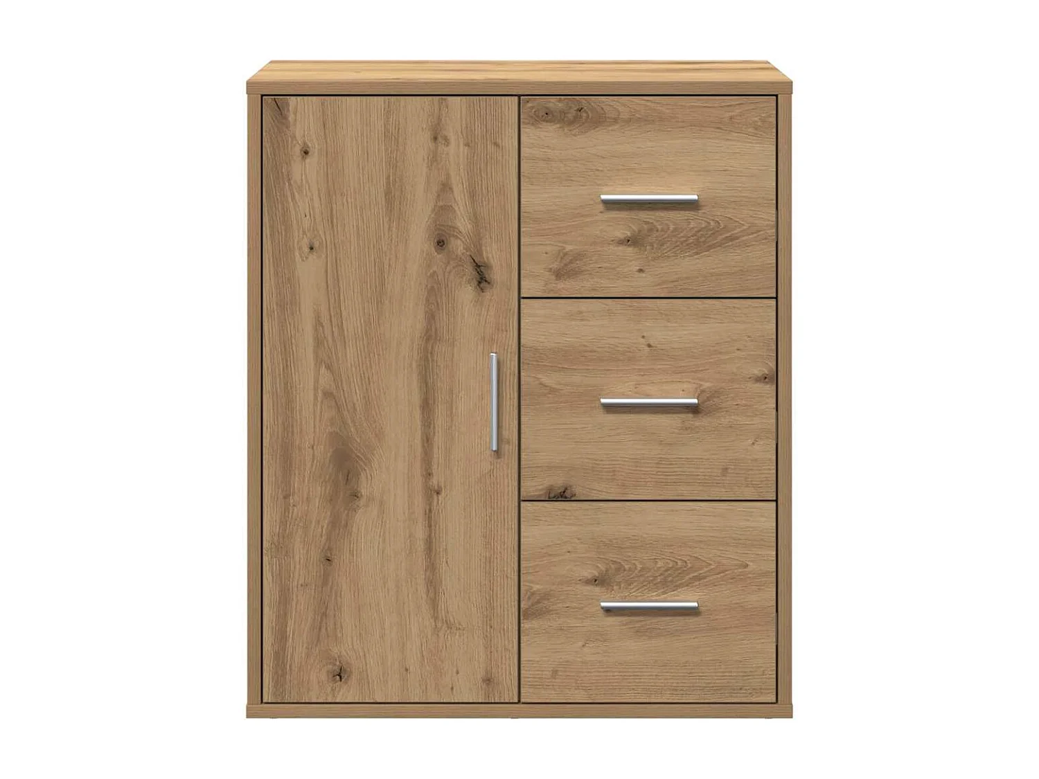 Handgemaakt eikenhouten dressoir 60 x 31 x 70 cm Technisch hout