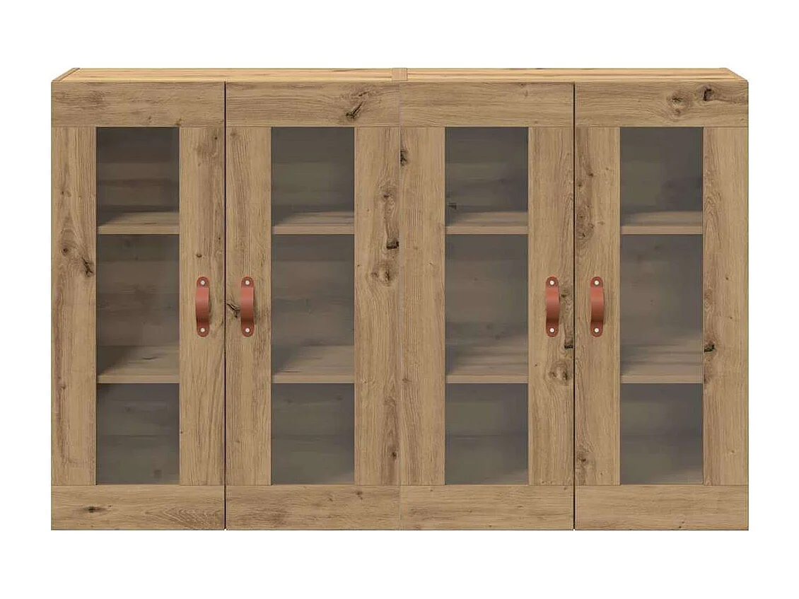 Buffets Muraux 2 pcs en Chêne Artisan 69,5 x 34 x 90 cm - Bois d'Ingénierie