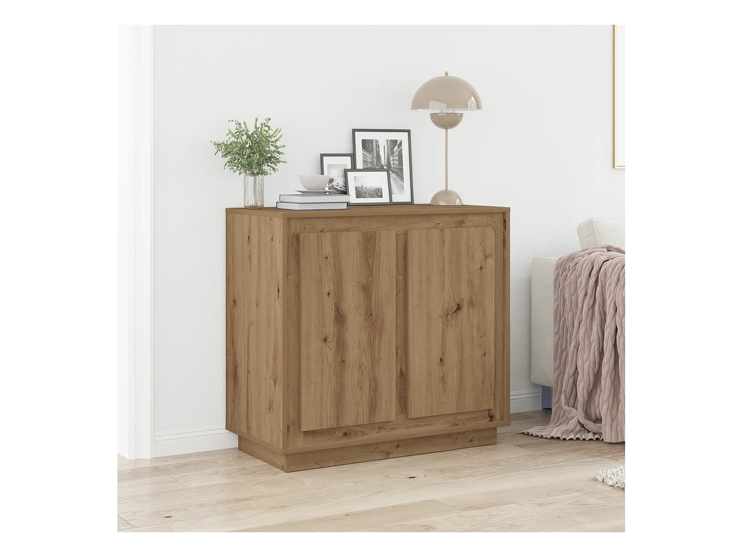 Buffet Artisan Chêne 80x34x75 cm Bois d'ingénierie