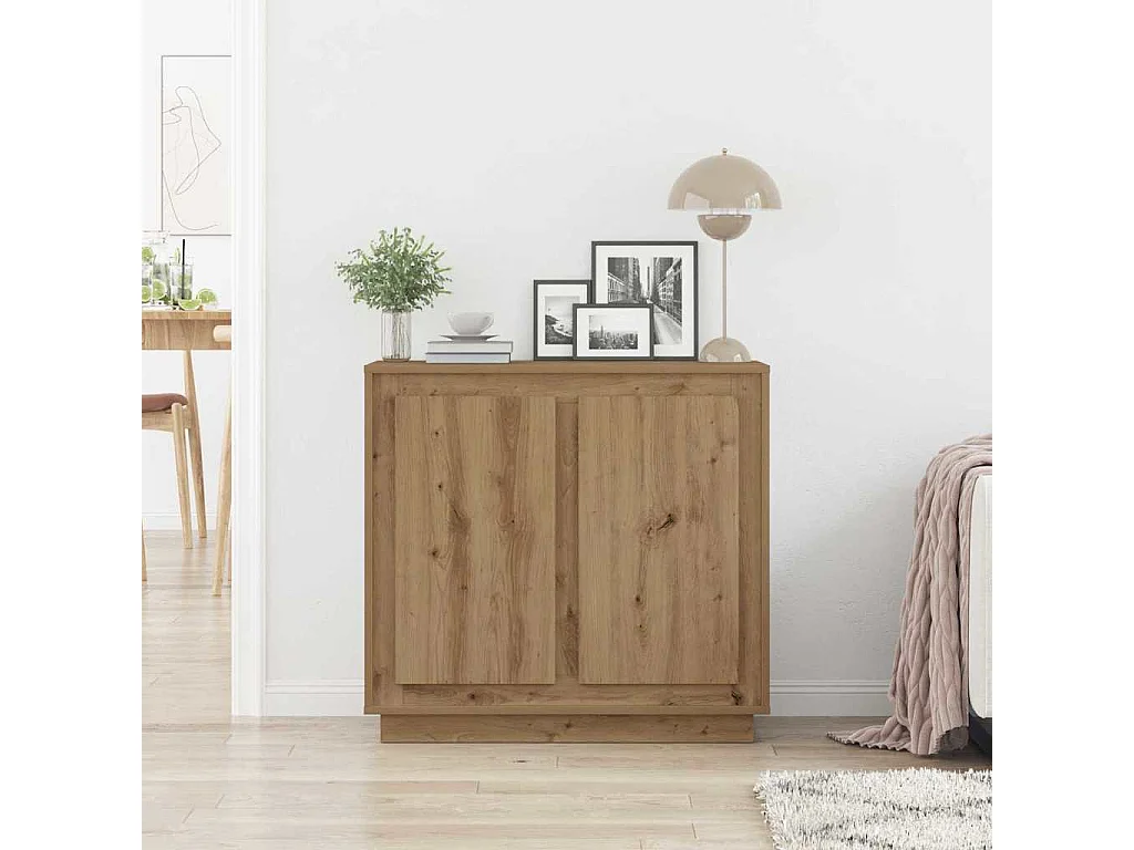 Buffet Artisan Chêne 80x34x75 cm Bois d'ingénierie