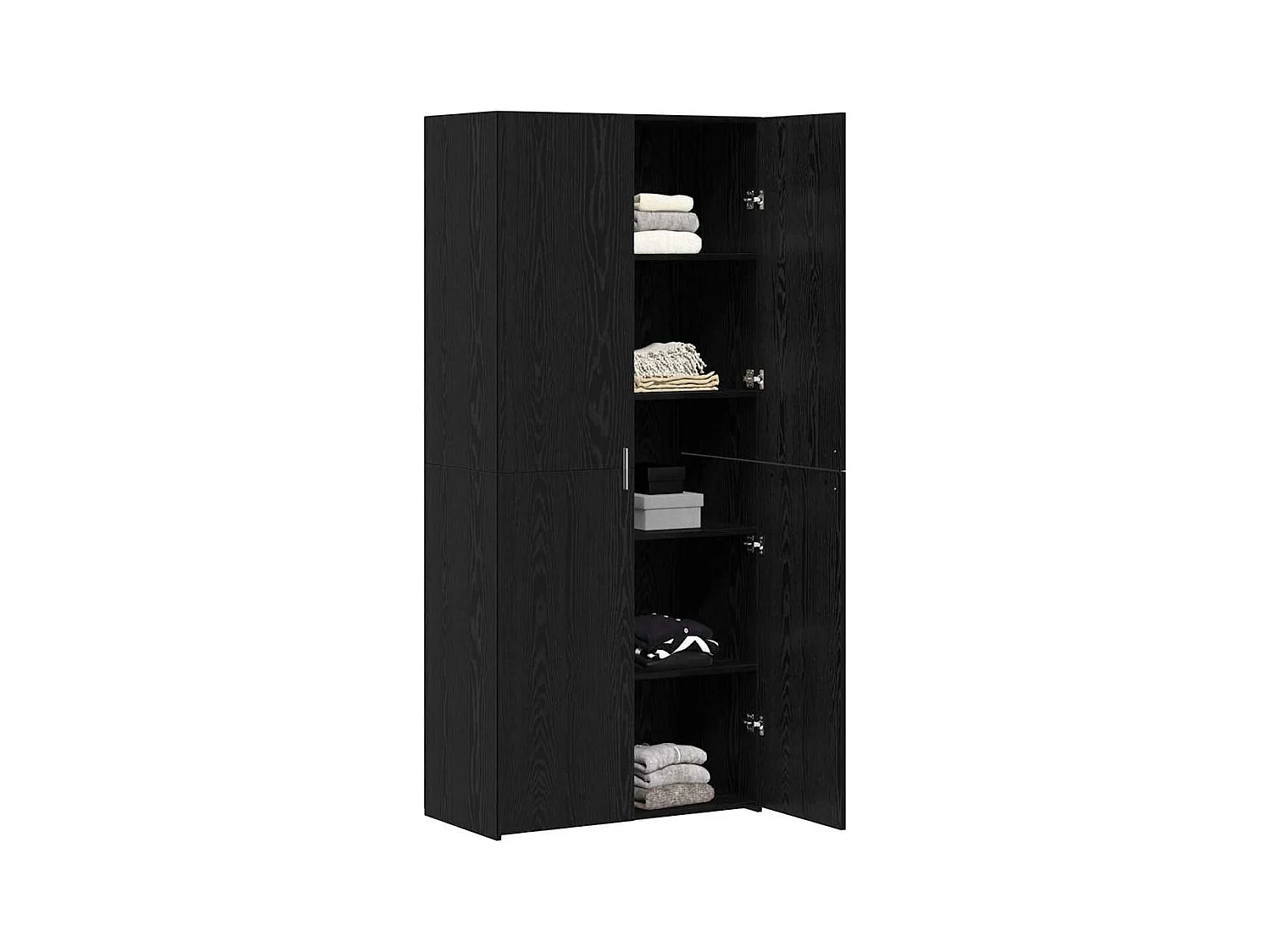 Buffet haut Chêne noir 40x42.5x185 cm Bois