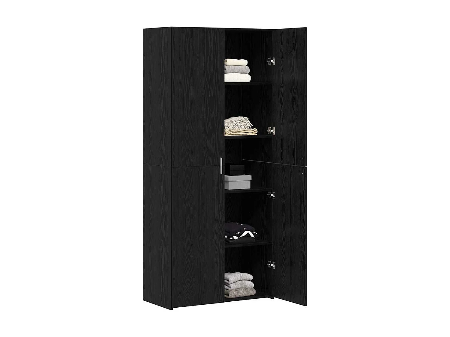 Buffet haut Chêne noir 40x42.5x185 cm Bois