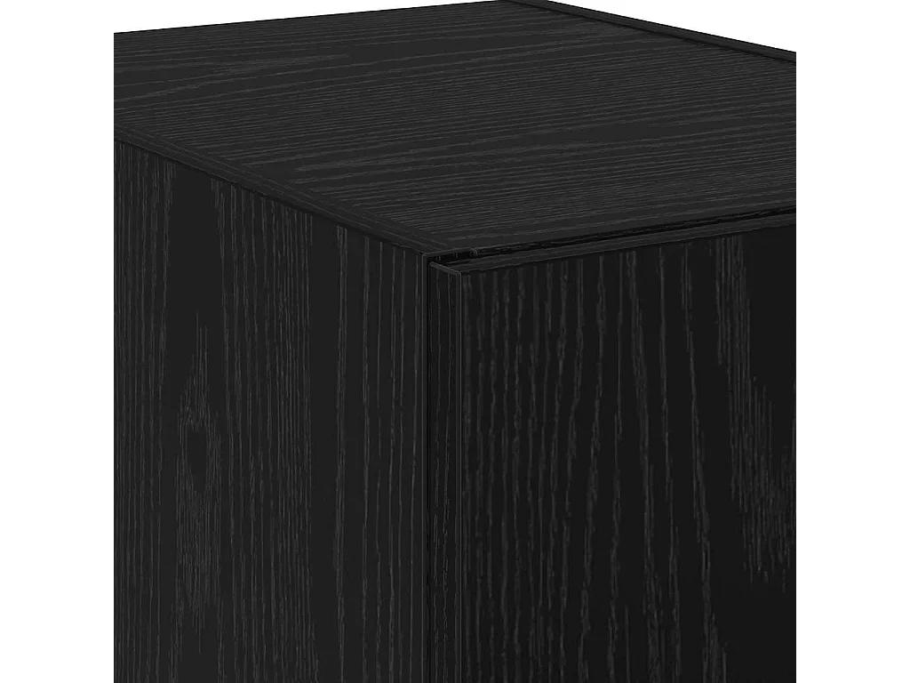 Buffet haut Chêne noir 40x42.5x185 cm Bois