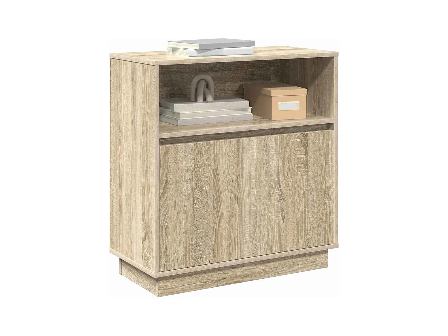 Dressoir met LED Sonoma Eiken 71x34,5x75 cm Gereconstrueerd hout