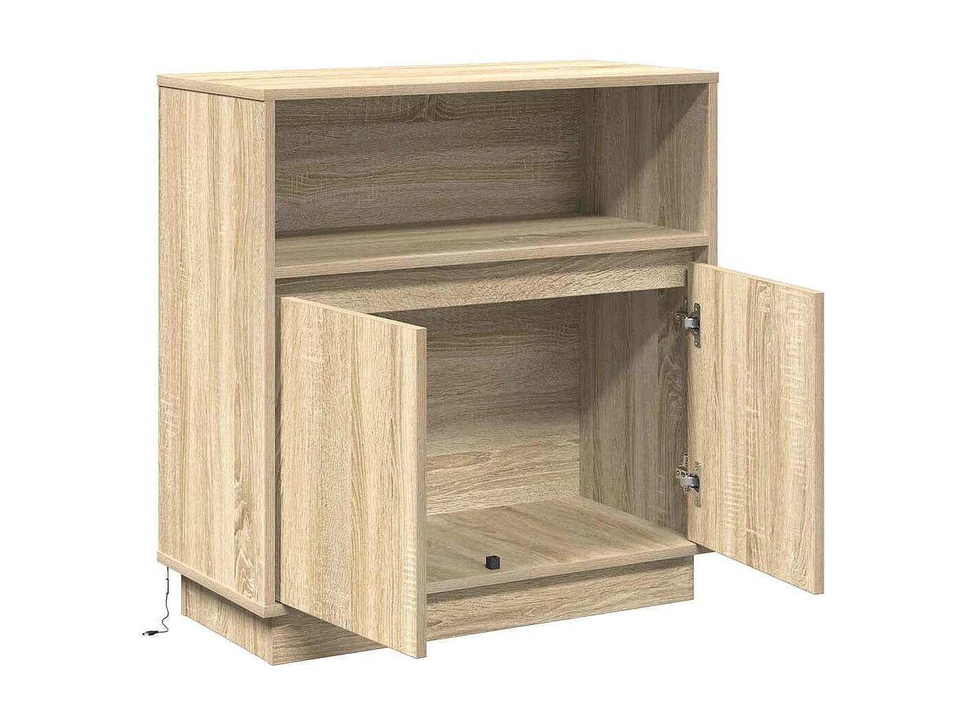 Dressoir met LED Sonoma Eiken 71x34,5x75 cm Gereconstrueerd hout