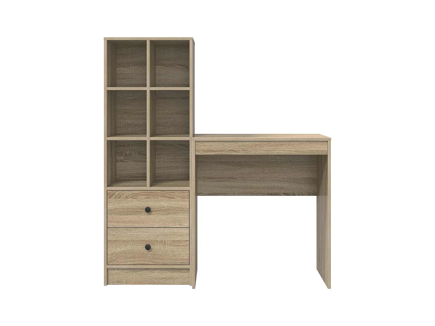 Bureau avec Rangement Chêne Sonoma Bois d'Ingénierie