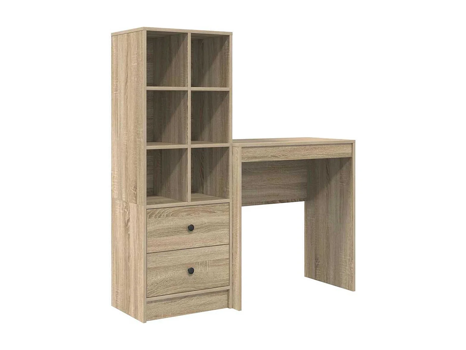 Bureau avec Rangement Chêne Sonoma Bois d'Ingénierie