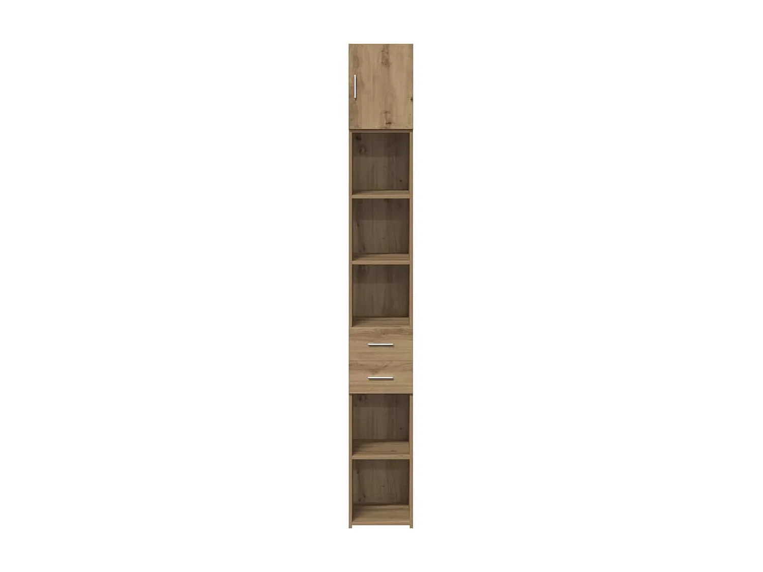 Meuble de rangement slim Chêne artisanal 30x42.5x225 cm Bois d'ingénierie