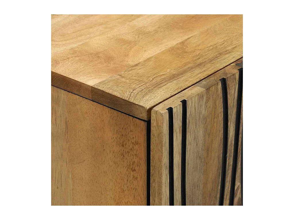 Buffet - 60 x 33,5 x 75 cm, en bois de mangue massif.